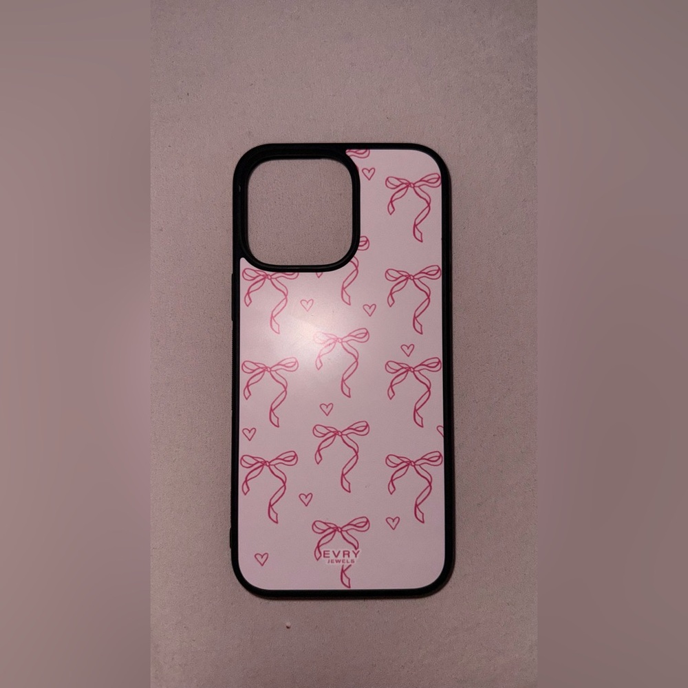 EVRY Pink Bow Design Phone Case